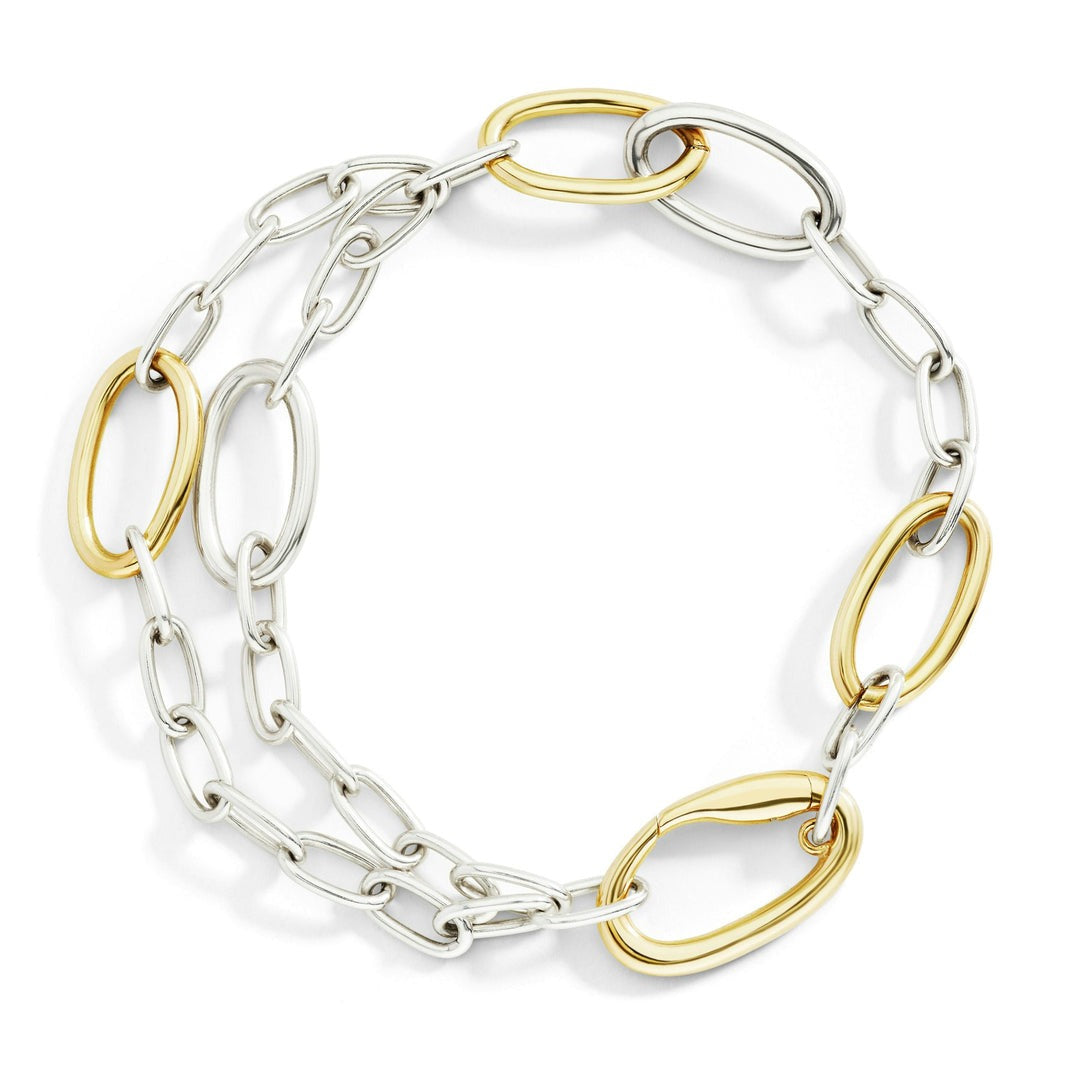 DODO Bracciale Essentials Moschettone Ovale in Argento S