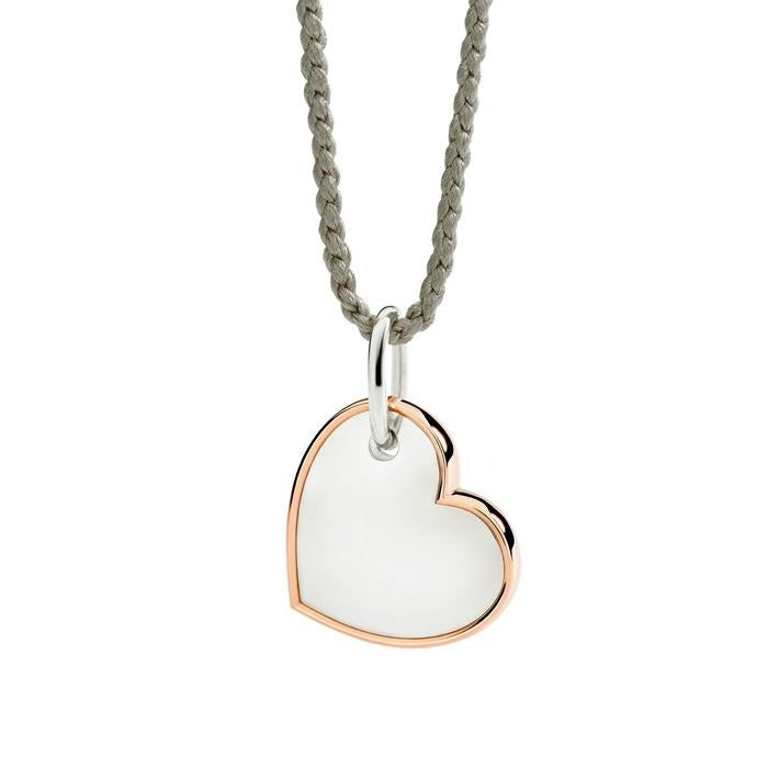 DODO Charm XL Cuore Argento e Oro Rosa