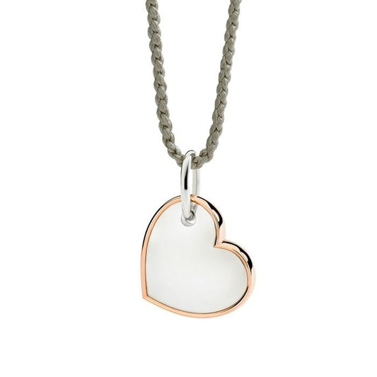 DODO Charm XL Cuore Argento e Oro Rosa