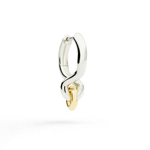DoDo ORECCHINO Porta Ciondolo Argento & Oro Giallo