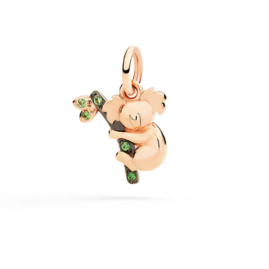 DODO Charm Koala oro rosa 9kt e tsavoriti