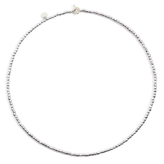 DODO Collana Mini Granelli Argento 46cm