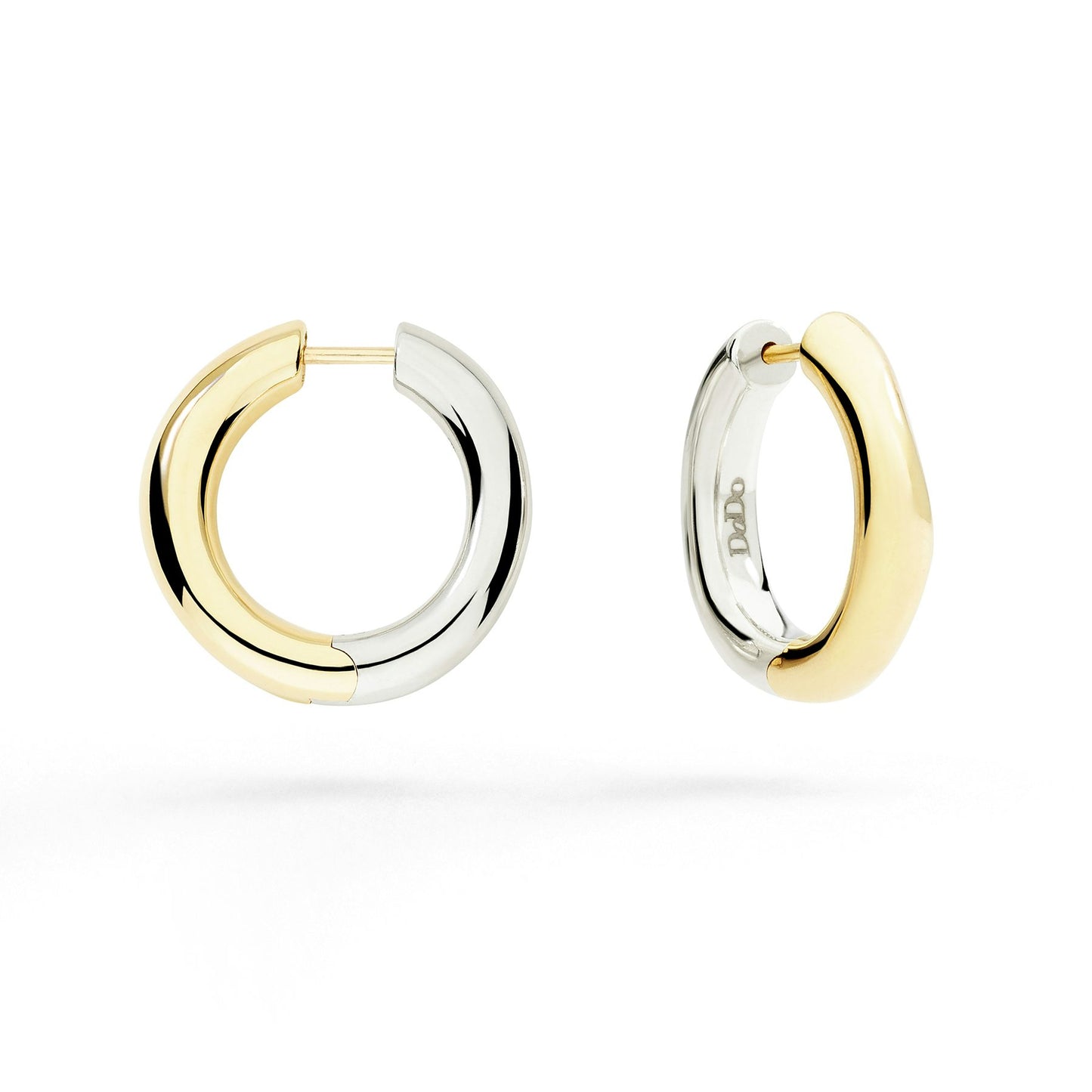 DoDo ORECCHINI HOOP Argento & Oro Giallo