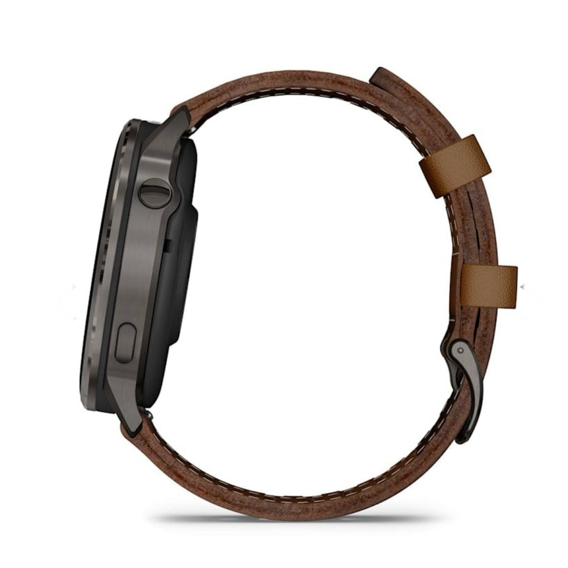 Garmin Venu® 4 - 45 mm Slate con cinturino in silicone Black e cinturino in pelle Brown 010-03014-03