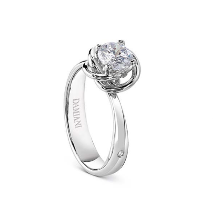 Damiani Solitaire Bud Ring 