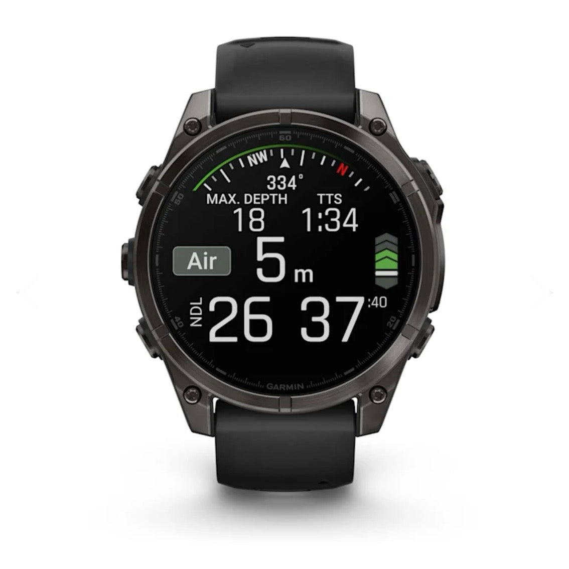 Garmin fēnix® 8 - 51 mm, AMOLED Sapphire, Titanio, Carbon Gray DLC con cinturino in silicone