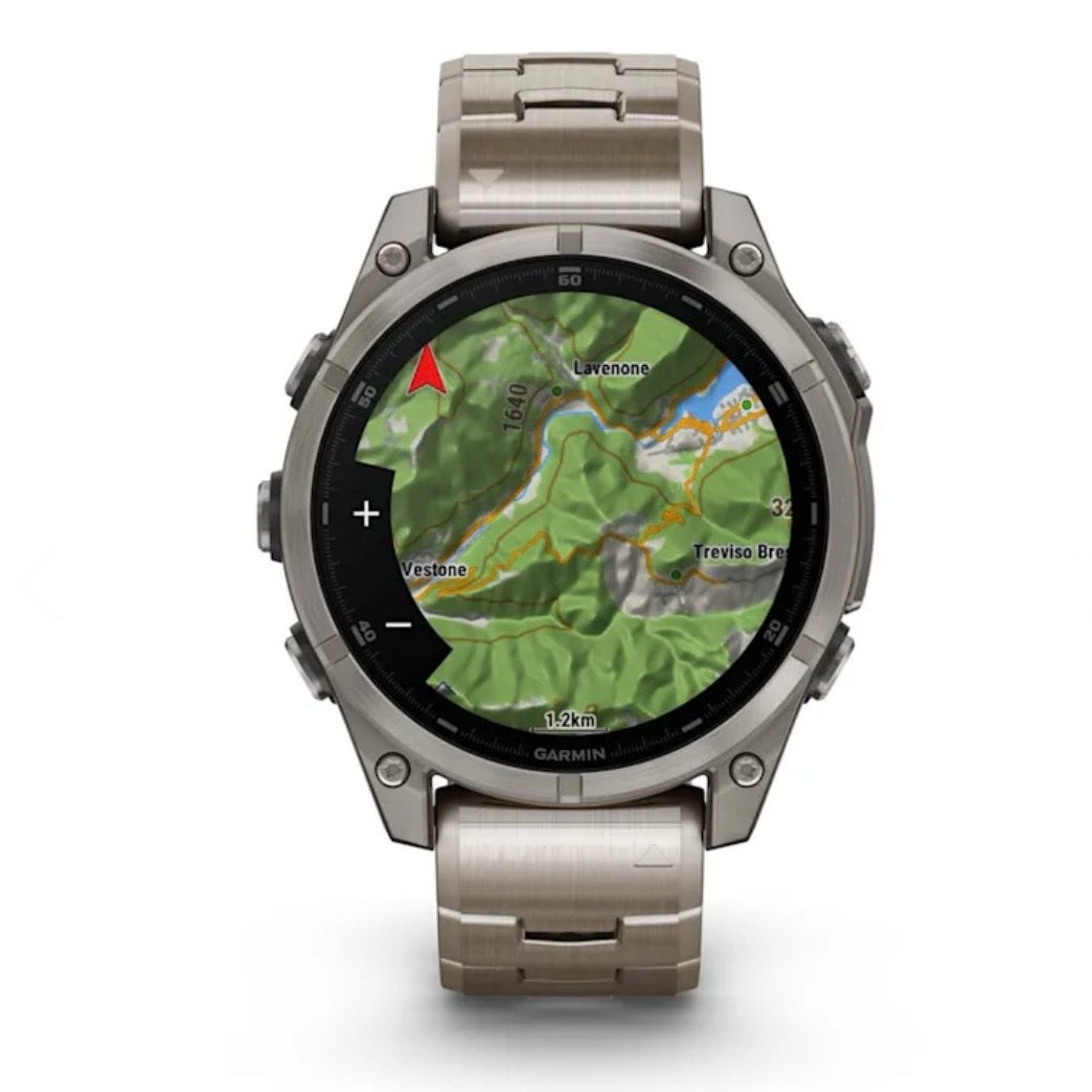 Garmin fēnix® 8 - 47 mm, AMOLED Sapphire, Titanio con Titanio 010-02904-40