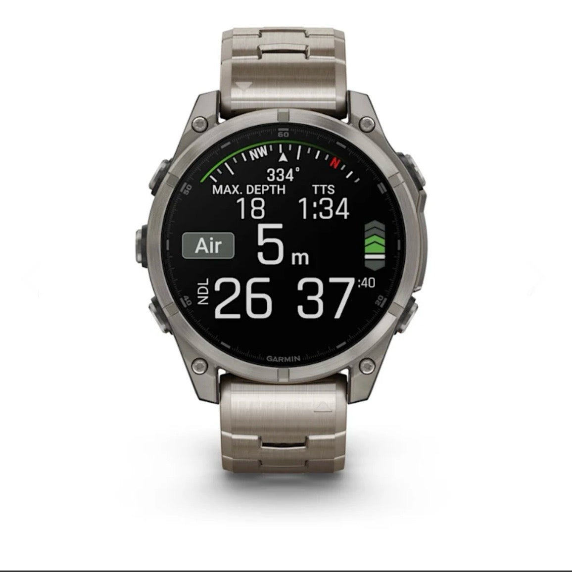 Garmin fēnix® 8 - 47 mm, AMOLED Sapphire, Titanio con Titanio 010-02904-40