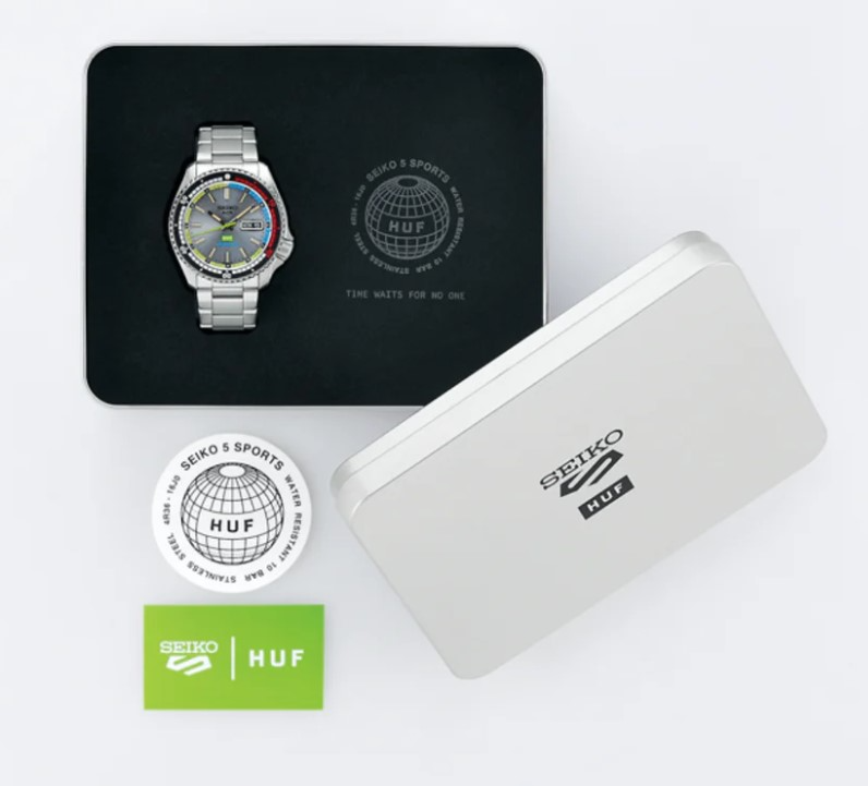 Seiko 5 Sport SRPL33K1 – Orologio Uomo Automatico – Quadrante Argento – Cassa Acciaio – Movimento 4R36