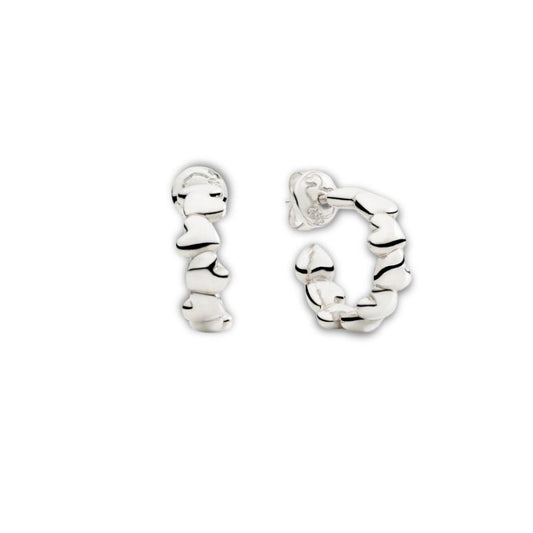 DoDo ORECCHINI Cuore Hoop Argento
