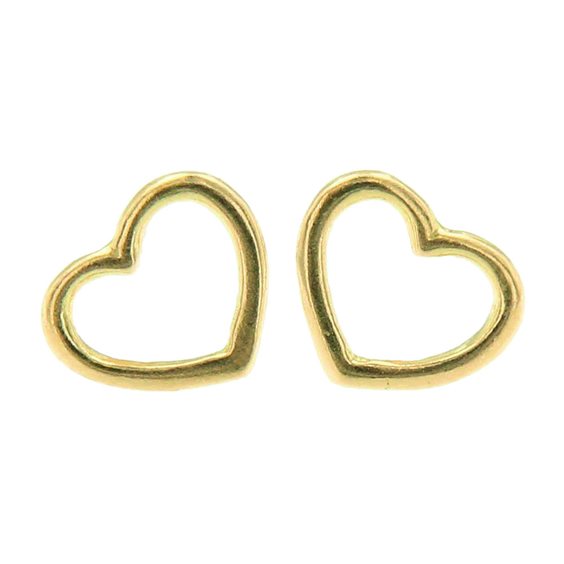 Marco Gerbella orecchini con cuore a filo  oro giallo