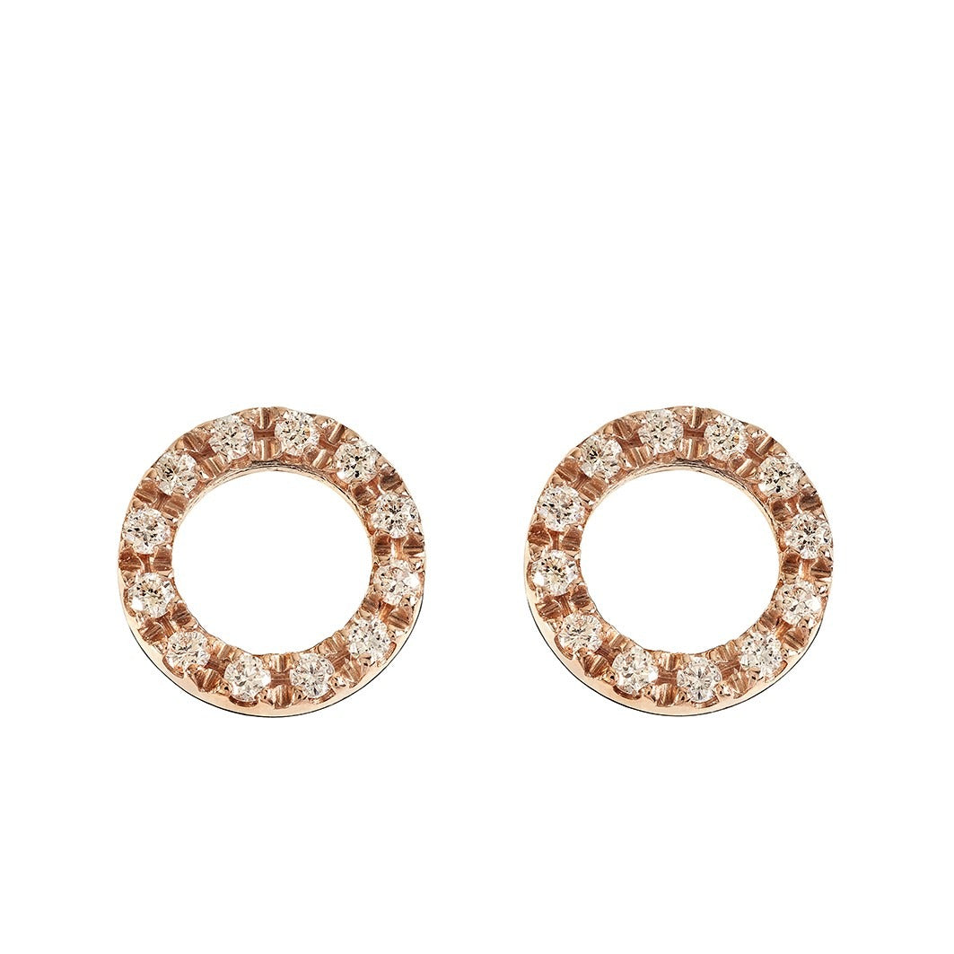 Marco Gerbella orecchini Bolla oro rosa con diamanti