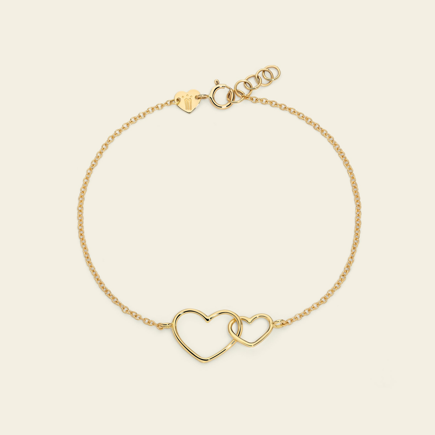 Marco Gerbella Bracciale a catena con cuori intrecciati