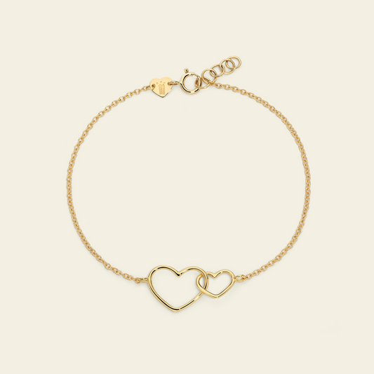 Marco Gerbella Bracciale a catena con cuori intrecciati
