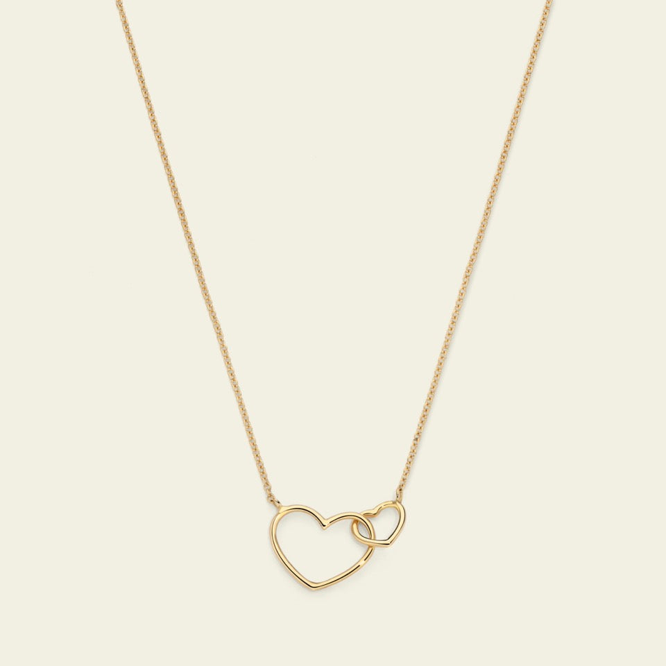 Marco Gerbella Collana con cuori intrecciati oro giallo