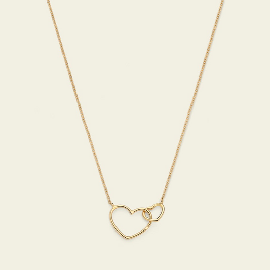 Marco Gerbella Collana con cuori intrecciati oro giallo