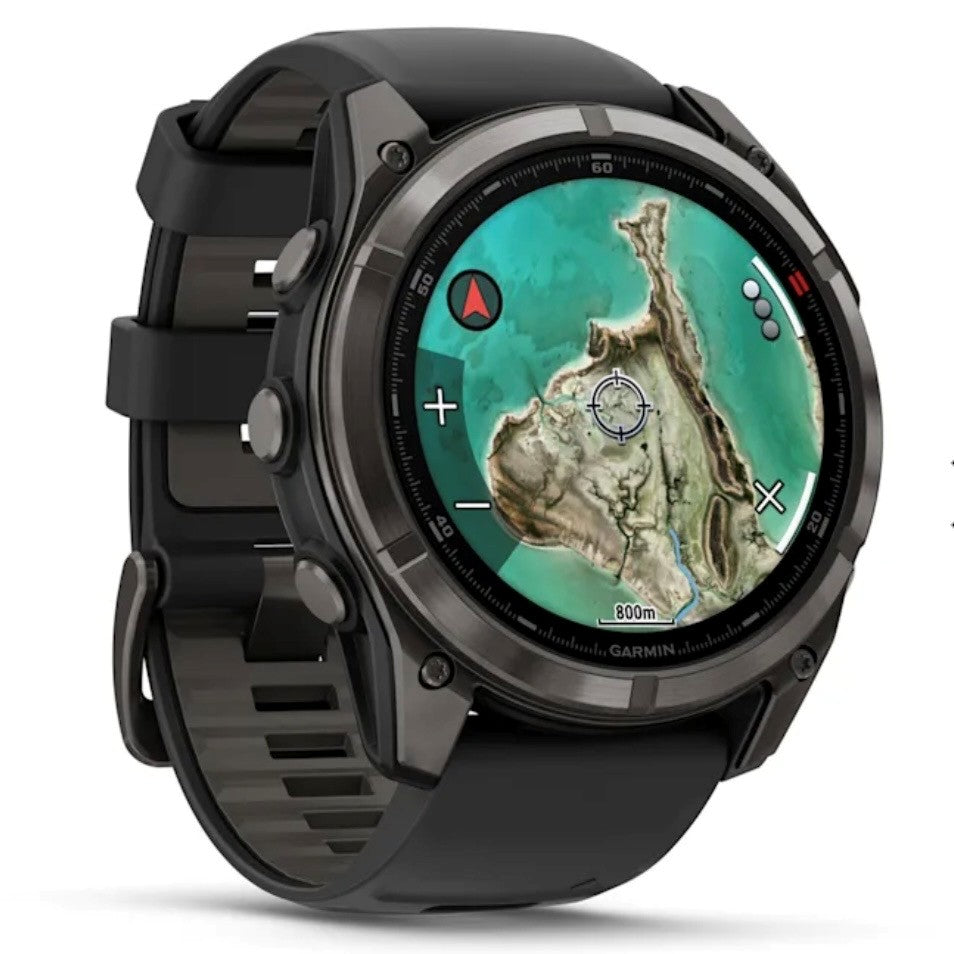 Garmin fenix 8- 51 mm, MicroLED Sapphire, Titanio, Carbon Gray DLC  010-03380-05
