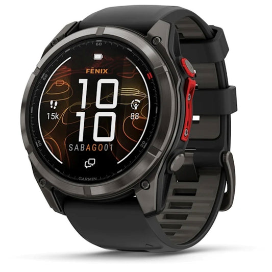 Garmin fenix 8- 51 mm, MicroLED Sapphire, Titanio, Carbon Gray DLC  010-03380-05