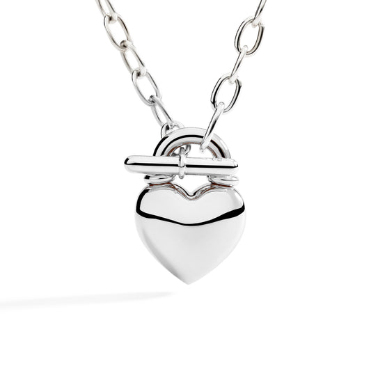 DODO Collana Cuore Bold Argento