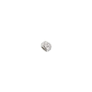 DODO Componente Rondella in Oro Bianco 18Kt e Diamanti Bianchi